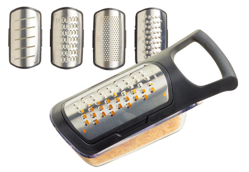 Hand-Held Stainless Steel Food Grater for Kitchen