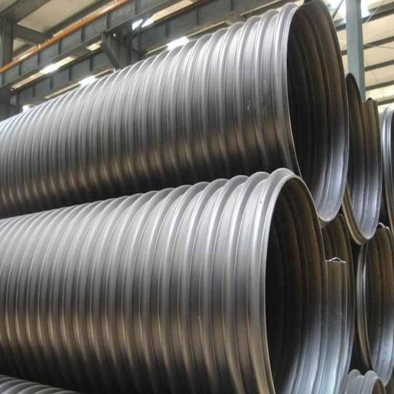 Стальная армированная труба HDPE черная для дренажа