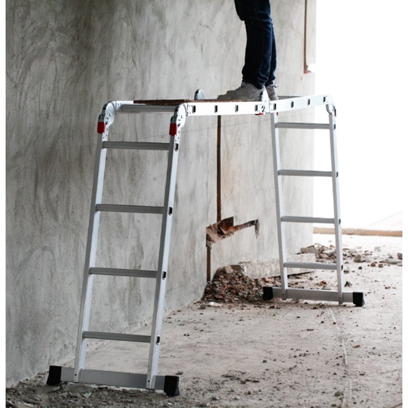 High Quality Scaffolding Industrial Step Extension Ladder Fiberglass Folding Ladder