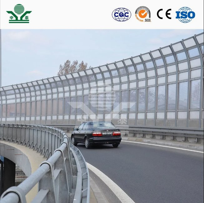 Zhongtai Bridge Sound Barrier China Factory Viaduct Sound Barrier 120mm Soundproof Fence