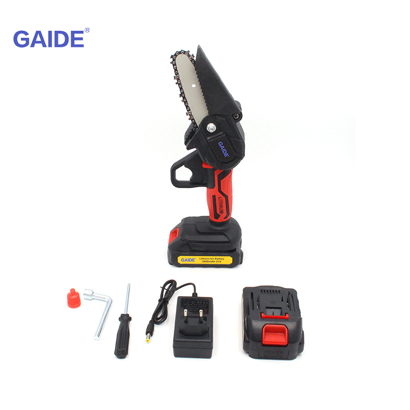 China Factory 4 Inch Good Quality 21V LED Light Mini Chainsaw