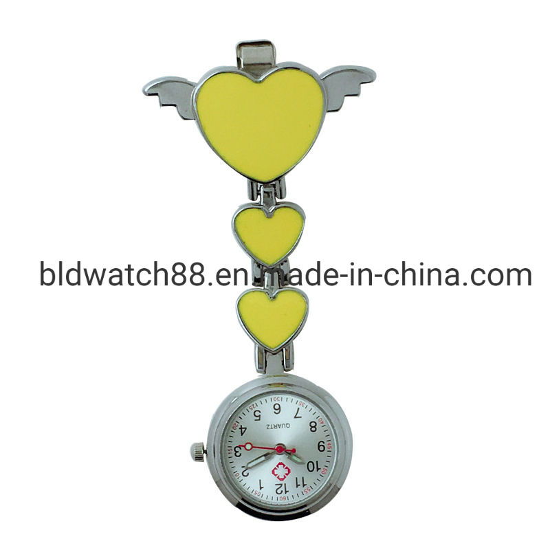 Colorful Heart Shape Nurses Watches for Promotion Gift