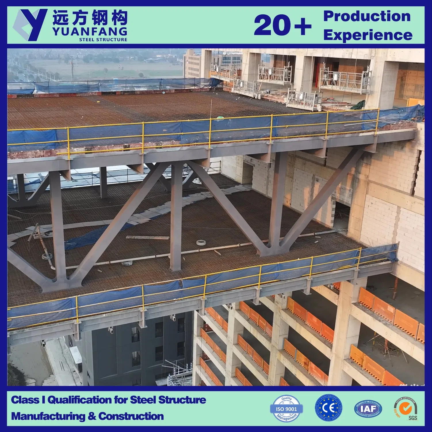 Customized ISO CE Prefabricated Steel Structure Sky-Walk Connects Warehouse & House Building Material Construction Fabricado En China