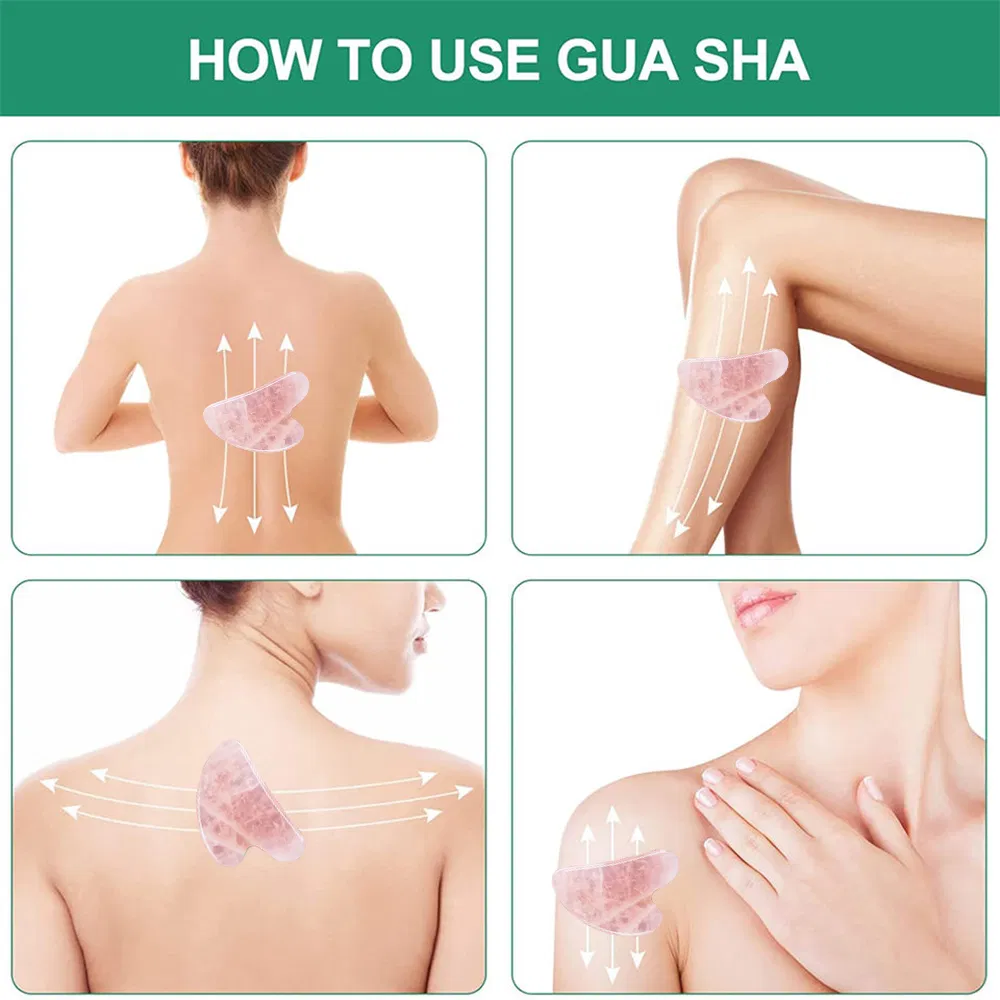 Rose Quartz Guasha Facial Body Guasha Board