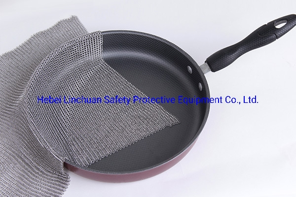 Food Grade Chain Mail Scrubber/Stainless Steel Chain Mail Pot Scrubber