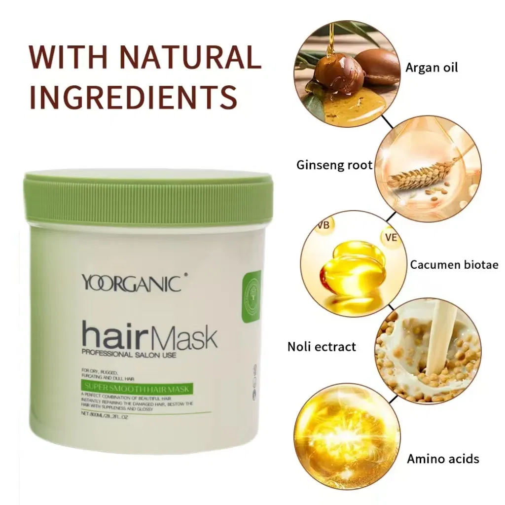 Hair Supple, Healthy and Bright Private Label Hair Mask Plant Essence Vitamin E Hair Conditioner Hair Mask