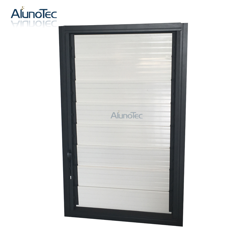 High Waterproof Aluminum Single Glass Louver Window Jalousie Louvre Windows