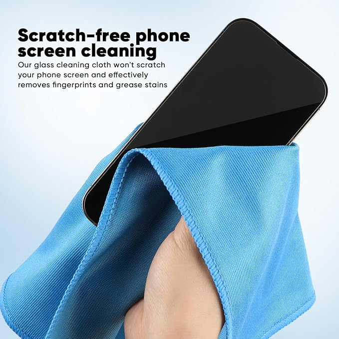 Reusable Microfiber Cloths for Crystal Clear Mirrors and Screens