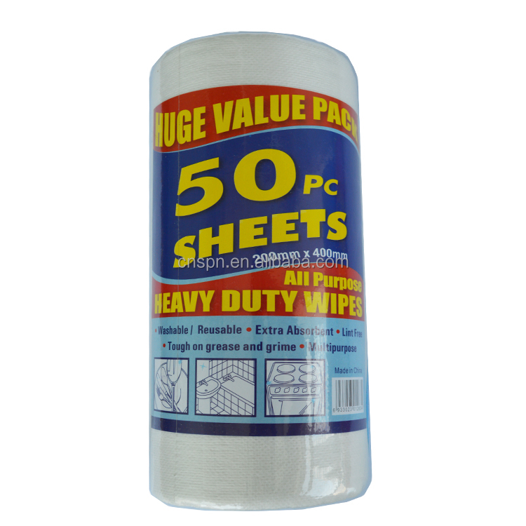 Disposable Non Woven Cleaning Tissue Dry and Wet Tissue in Roll Lazy Rags Reusable Clean Tissue
