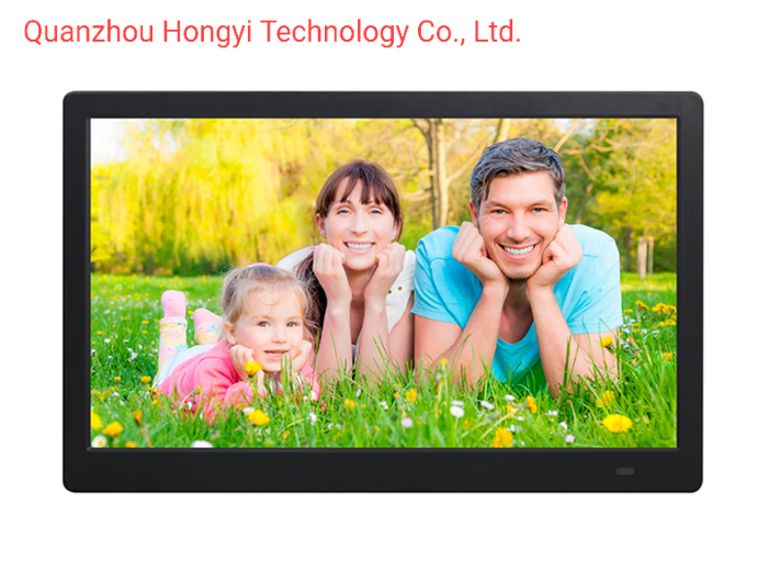 17 Inch Full HD 1080P Wall Mount White LCD Digital Photo Frame with Picture Video Input