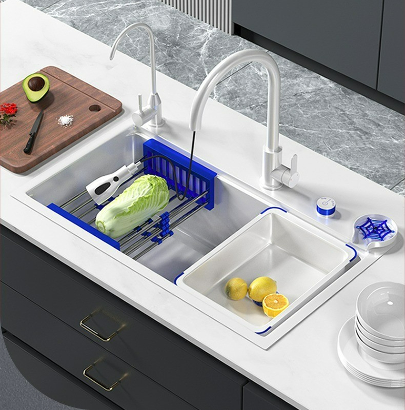 China Wholesale Modern Kitchenware White 304 Stainless Steel Kitchen Sink