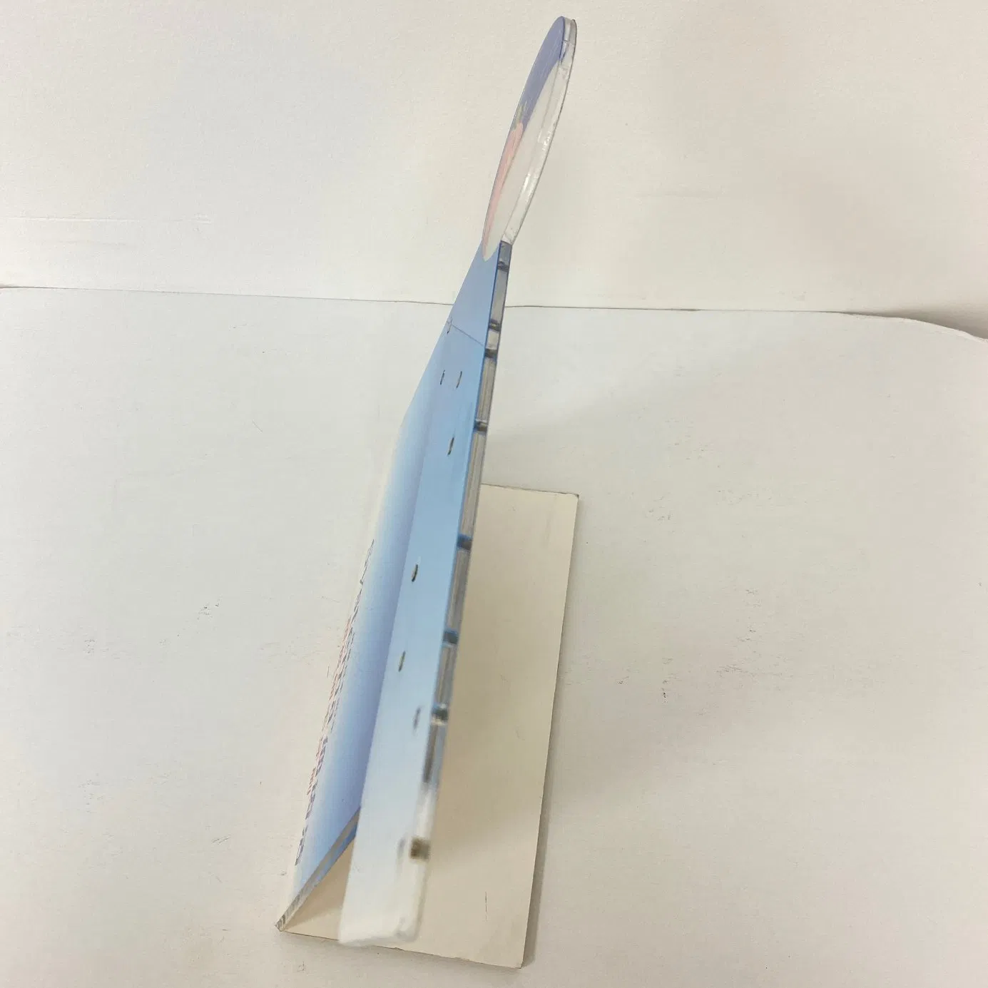 Advertising Terminal Payment Table Kiosk Table Top Label Sign Board Holder with Base