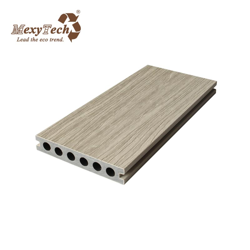 Extruded Anti-Slip Color Mix WPC Decking for Outdoor