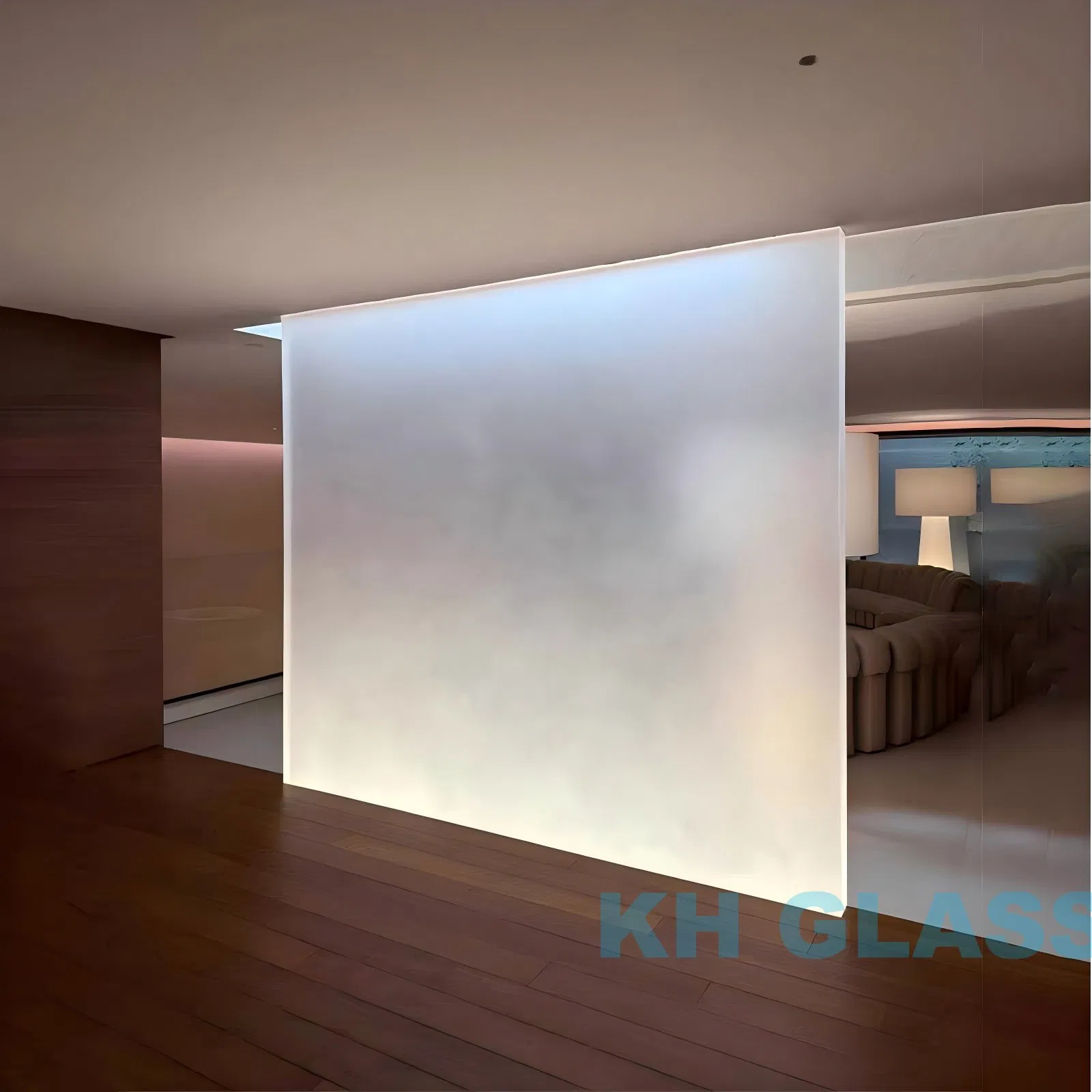 3mm-12mm Clear Colored/Gradient/Graduated Color Acid Etched Frosted Glass Factory Supply Partition Customized