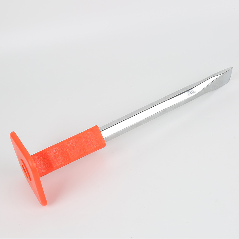 Customizable Plastic Spraying Red Square Handle Masonry Chisel for Construction