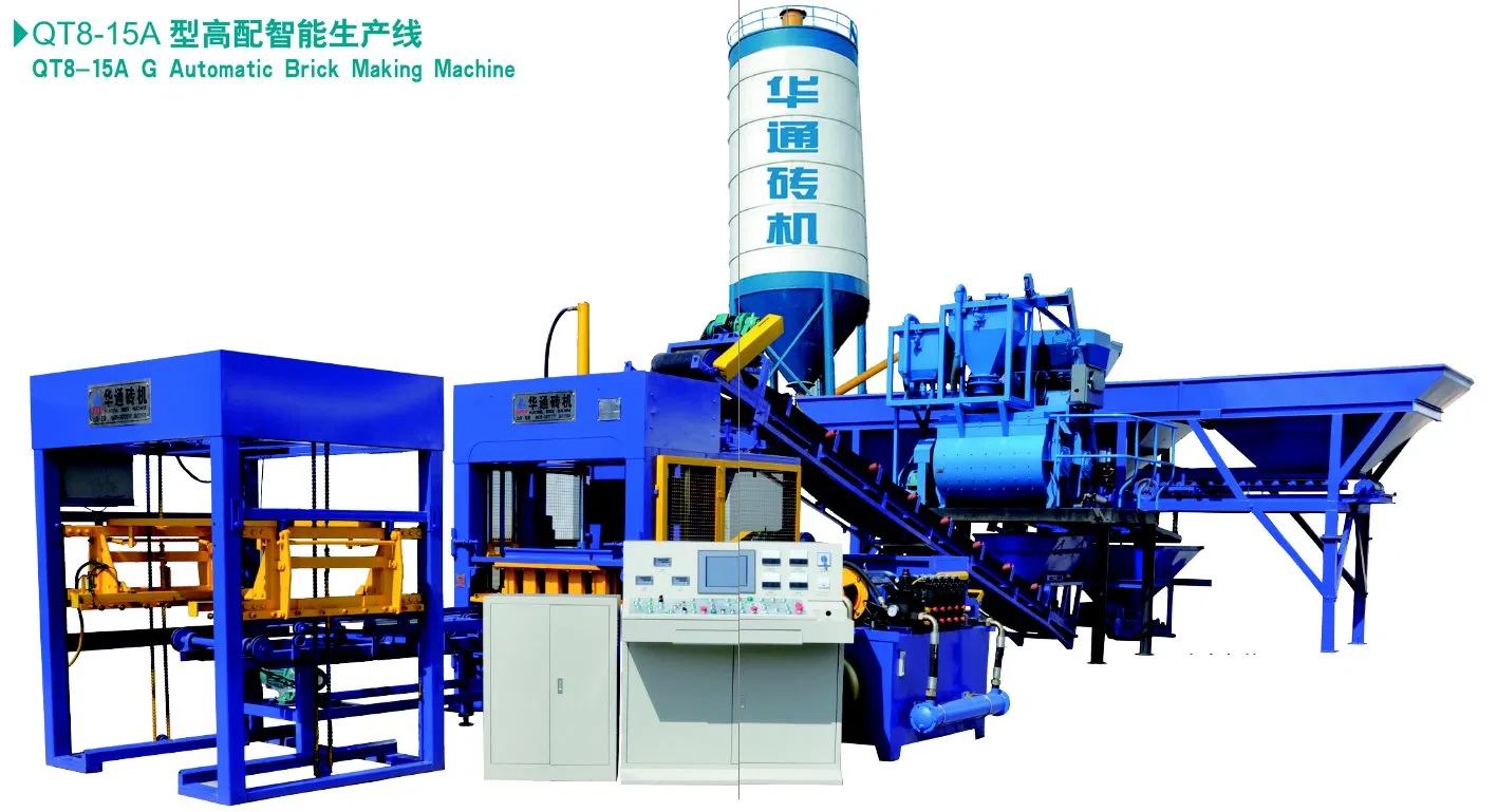 Qt7-15 Automatic Brick Forming Machine, High Output & High Strength