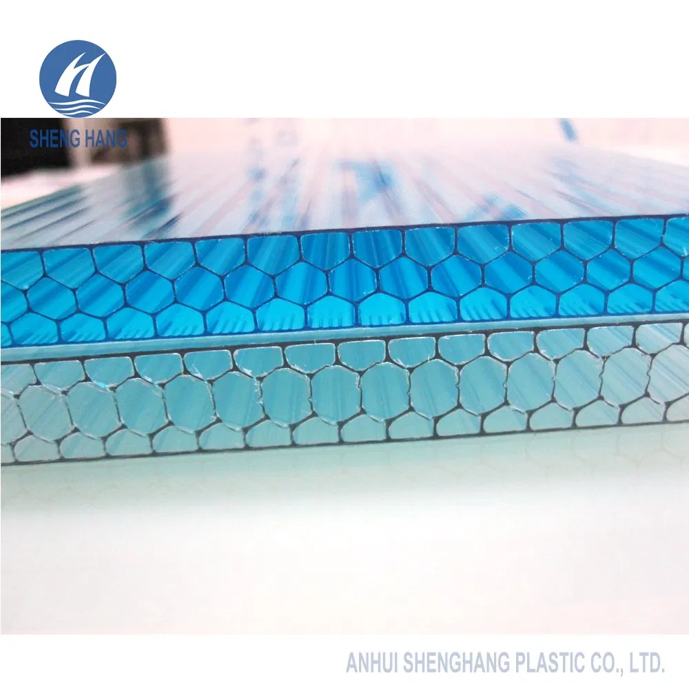 High Quality Cellular Polycarbonate Hollow Panel Honeycomb PC Roofing Sheet