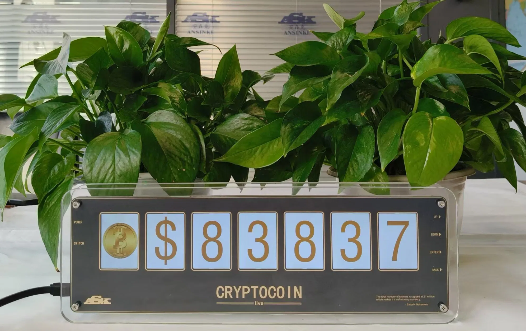 Xxx Video Customized Cryptocurrency Desk TFT Display Bitcoin Data Refreshed Every Minute Real-Time Display Machine Mini PC Monitor