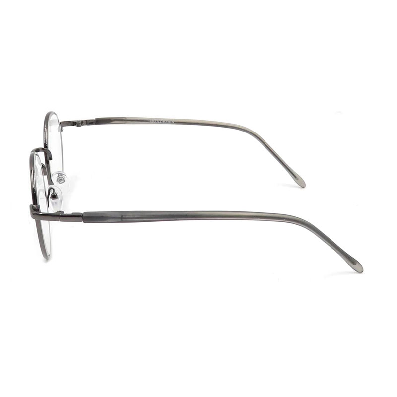 Stock Round Full Frame Metal Reading Glasses for Unisex