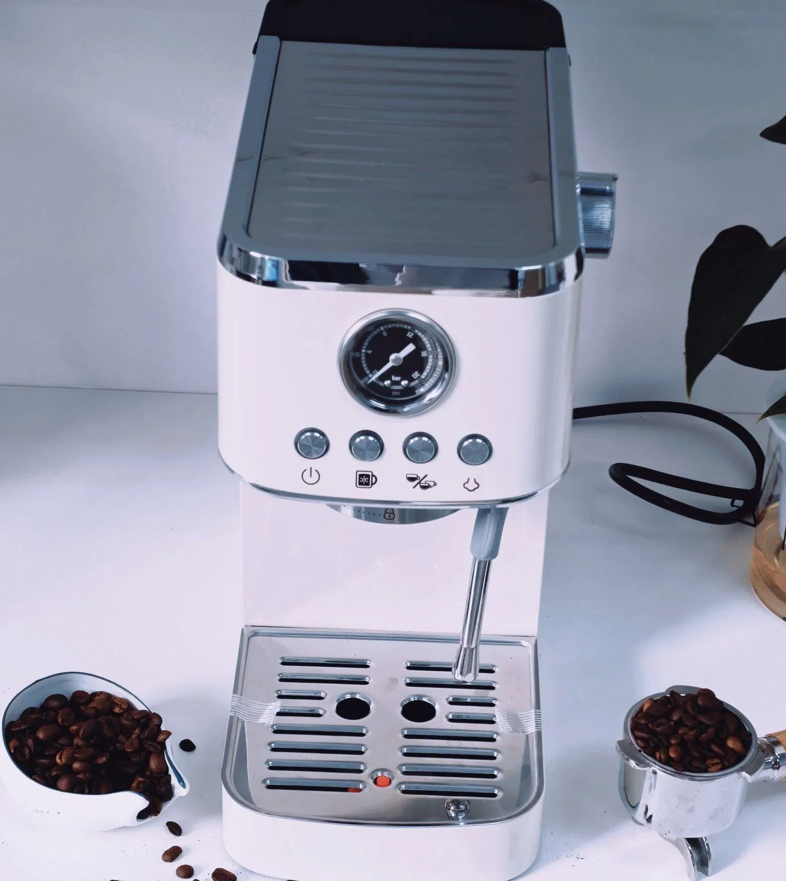 Home Office Semi-Automatic Espresso Maker - Thermoblock Heating & Easy Cleaning