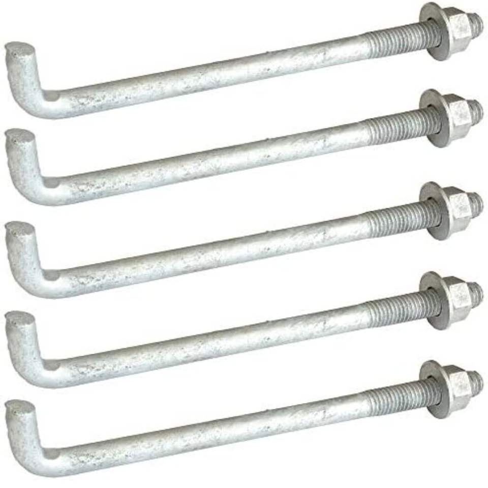 Анкерный болт фундаментный L/7, оцинкованный