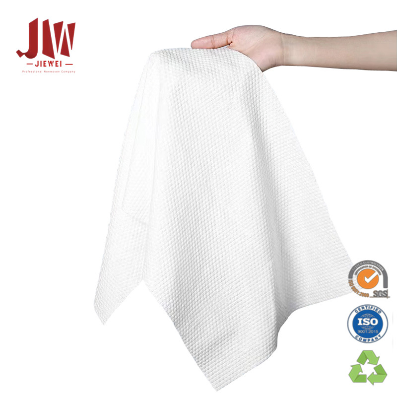 High Quality White Disposable Bath Towel Spunlace Nonwoven Fabric Bath Towel Compressed