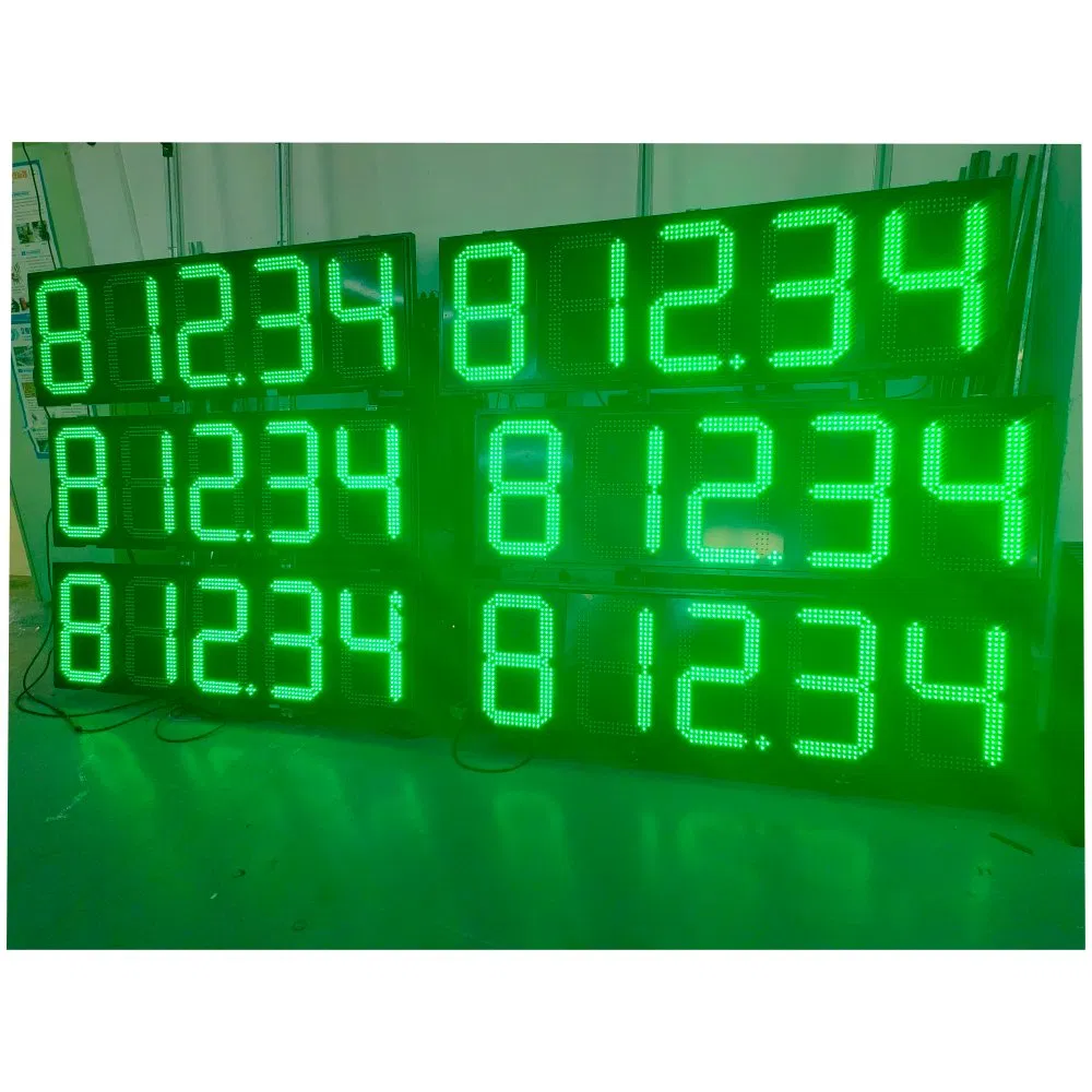 88888 5 Digits Factory Price for Gas Station 5 Digits 7 Segment LED Display Screen Panel Gas Station LED Price Sign