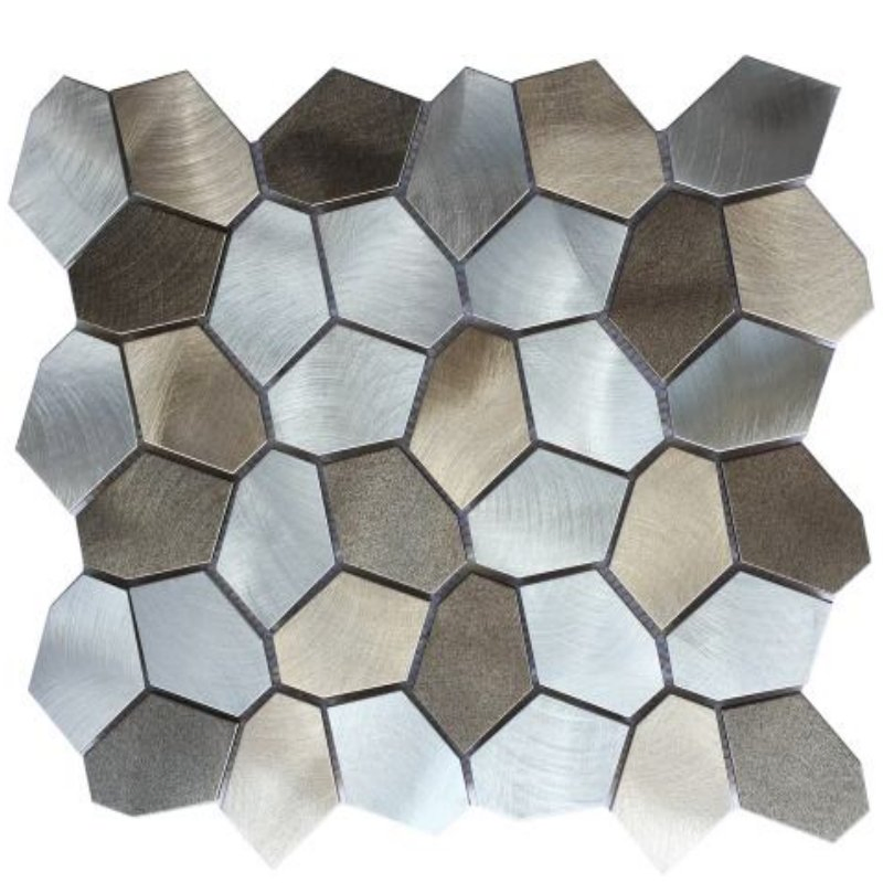 Artistic Free-Form Aluminum Mosaic Wall Art for Unique Decor