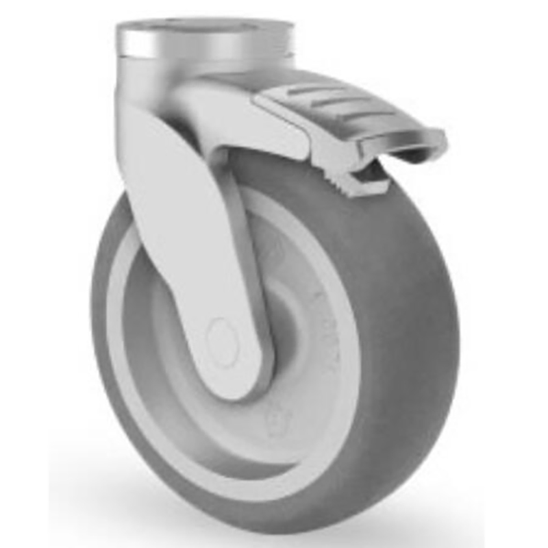 100mm and 125mm Plastic Casters with Plain Bearing
