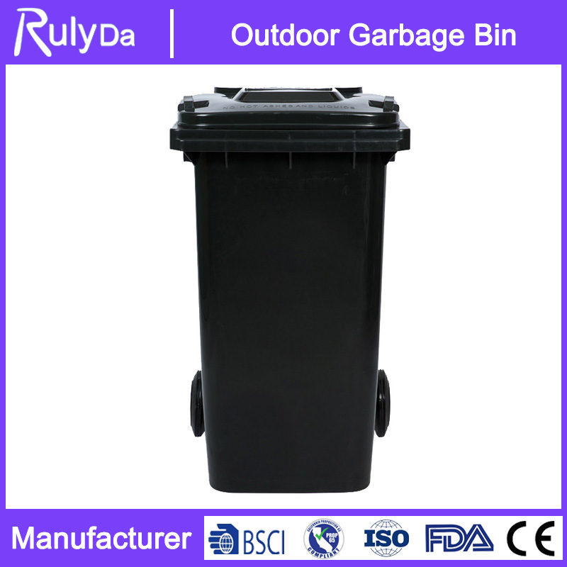 Уличный мусорный бак 240 л с колесами