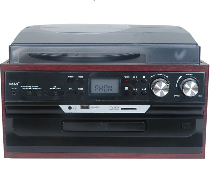 Professional Audio Turntable with USB Connectivity and Speakers