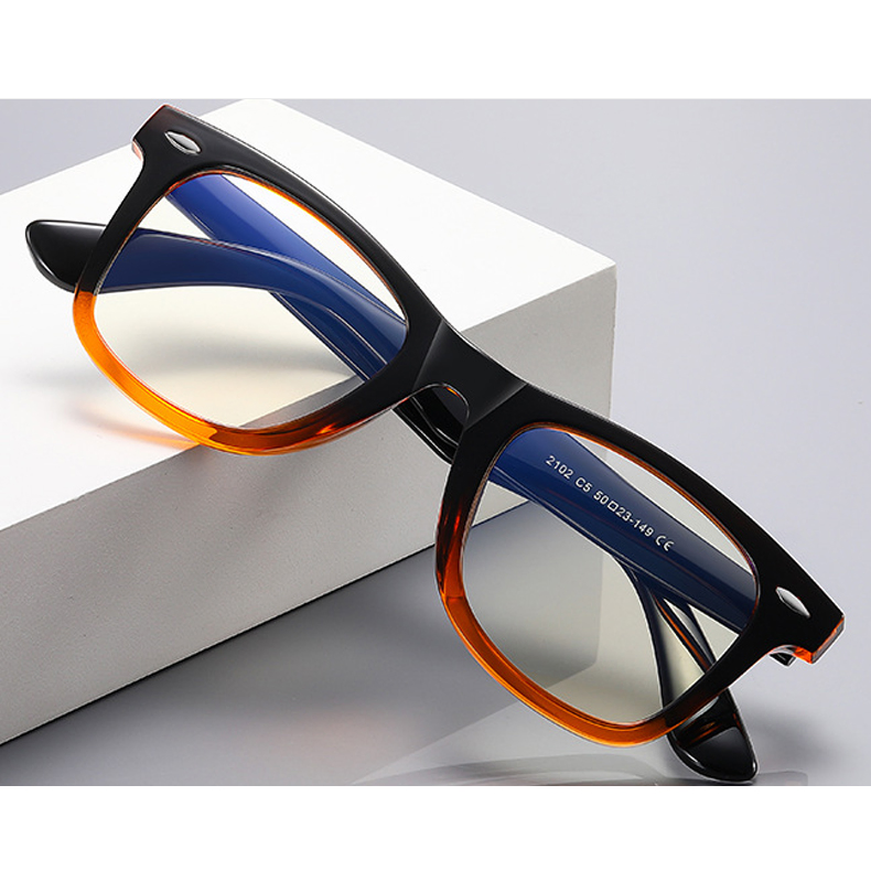 New Products Classic Retro Trend Rivets Optical Glasses Frame Anti-Blue Light Glasses Men and Women Tr90 Eyeglasses