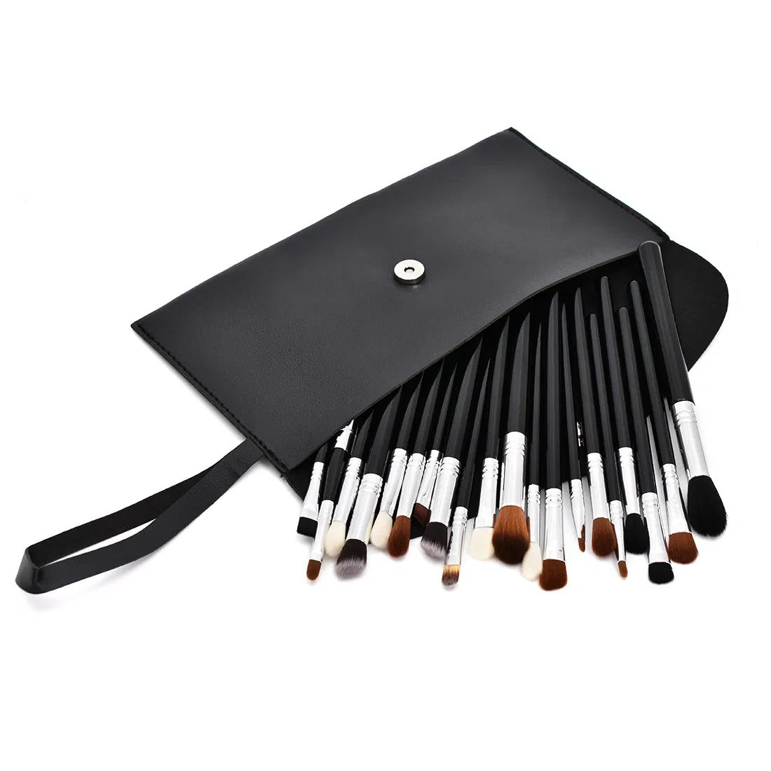 High Quality Private Label Cosmetic Makeup Brush Set with Soft PU Bag