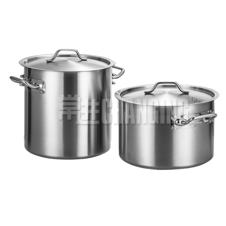 30cm Stainless Steel Saucepan with Single Handle and Ear (SSA-300) Stock Pots