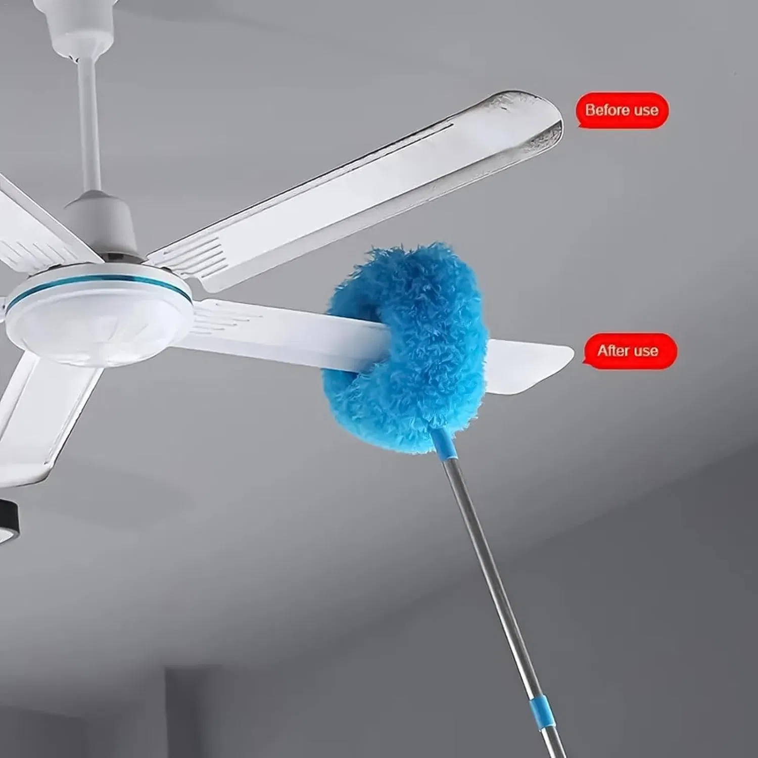 Ceiling Fan Duster Mop with Extendable Handle