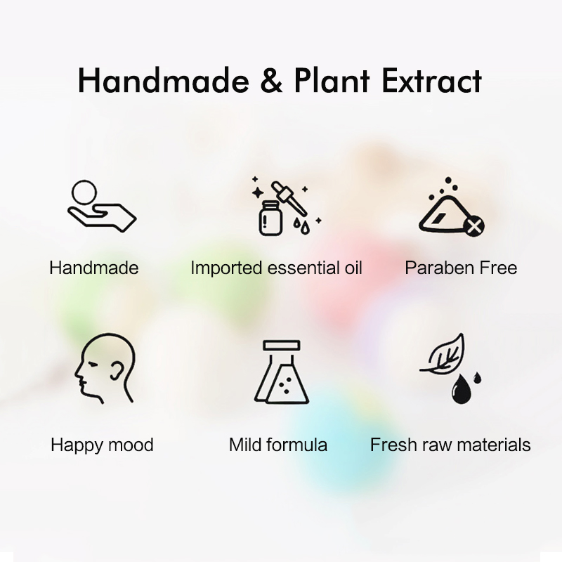 Customize Logo Bath Bomb with Crystal Packaging Bath Bombs Organic Sea Salt Bath Bomb