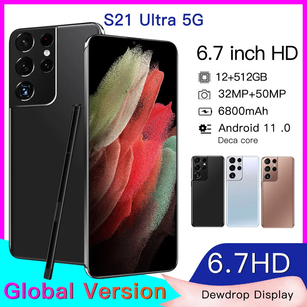 Смартфон Newarrive S21 Ultra 16/512 ГБ, 6.7 дюйма, 5G