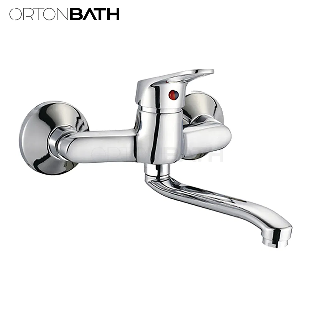 Ortonbath Bathroom Sink Taps with Shower Head Bath Taps with Shower Attachment Modern Bath Mixer Taps with Shower Kit Bath Filler Spout 360 Swivel Spout