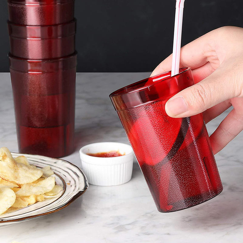 Custom Drinkware Plastic Water Stackable Tumblers Drinking Cup