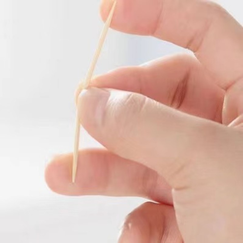 6cm Eco-Bamboo Toothpicks 1.5mm Diameter Smooth & Durable Fruit & Cake Picks