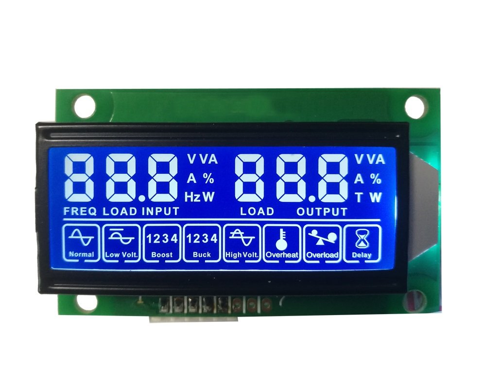 Monochrome Segment Htn LCD Display for Multimeter/Hybrid Meter etc.