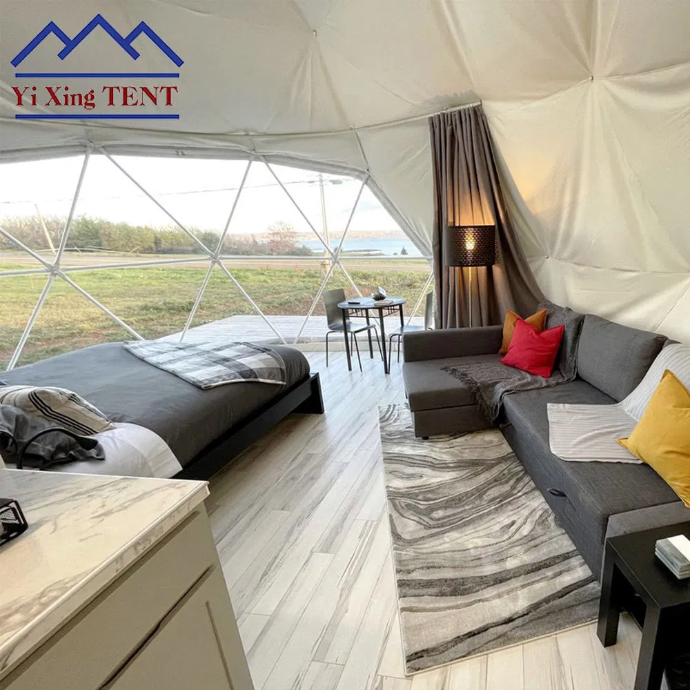 Outdoor Luxury Glamping Dome Tent House with Bathroom for Camping