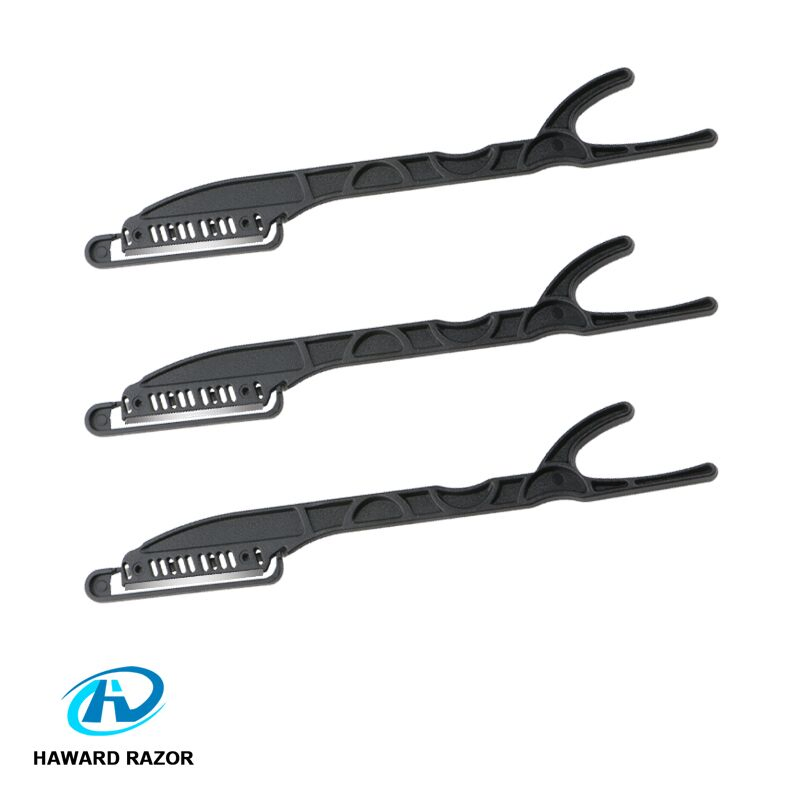 Single Blade Plastic Cut Throat Straight Salon Disposable Barber Razor