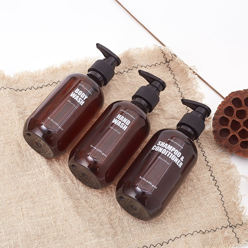 Wholesale Custom Logo Cheap 300ml Hotel Amenities Size Body Lotion Shampoo and Conditioner for Hotel