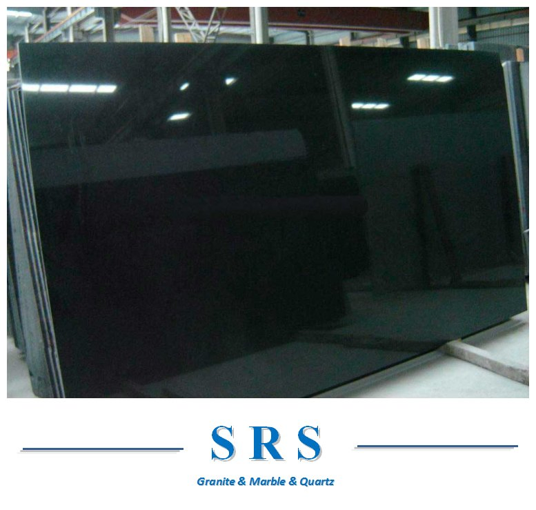 Absolute Black Shanxi Black Granite for Paving, Tombstone, Countertop, Garden