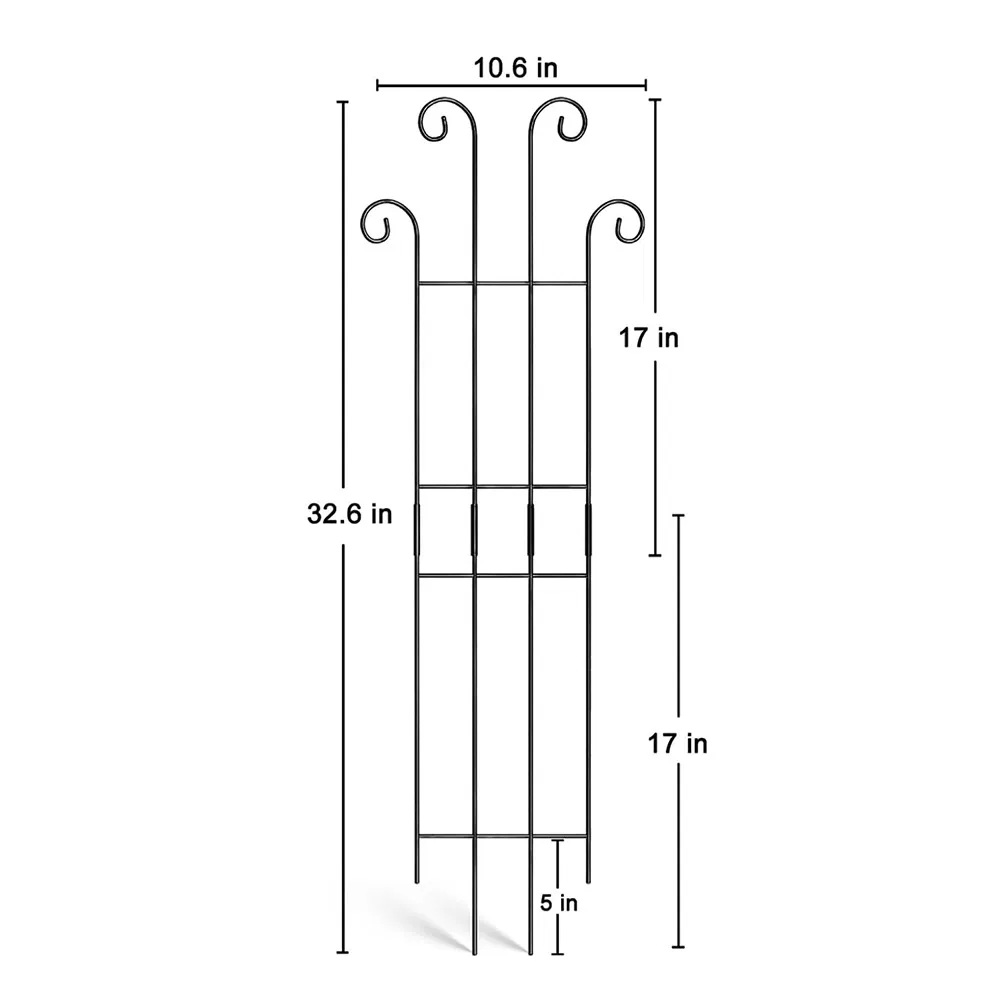 Custom Metal Garden Trellis Potted Plant Support for Indoor Outdoor Decoration