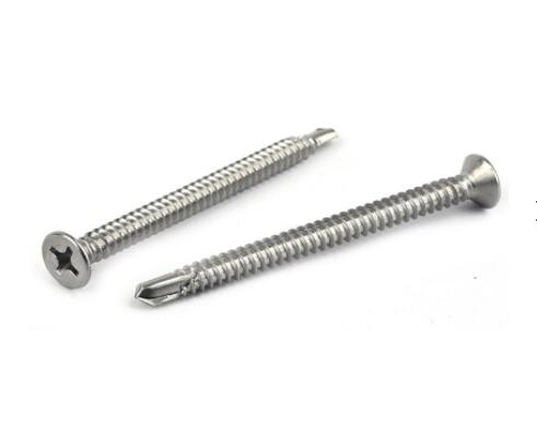 Phillips Pozi Drive Cross Recessed Countersunk Head Drilling Screws with Tapping Screw Thread