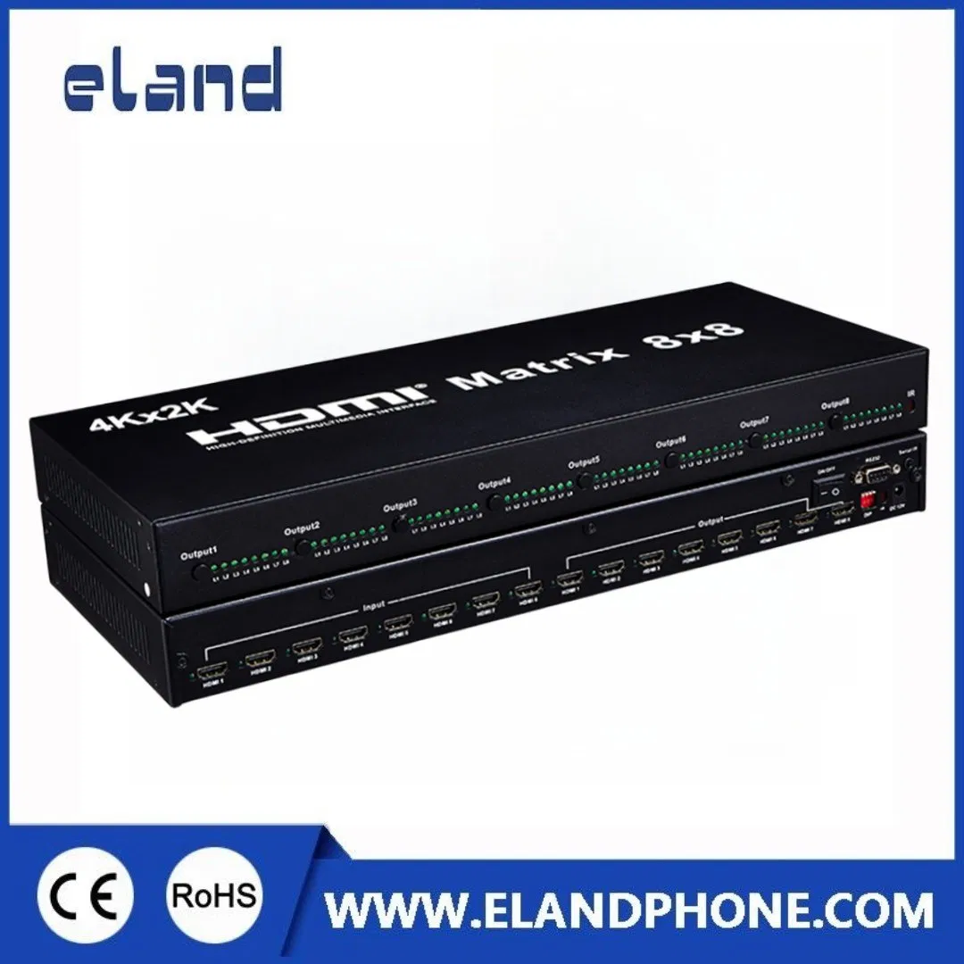 8-портовый HDMI матричный коммутатор-сплиттер