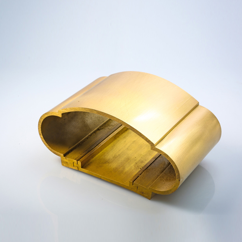 Customized High-End Brass Handrail Profiles for Villa Clubs U-Shaped Copper Profile Extrusion