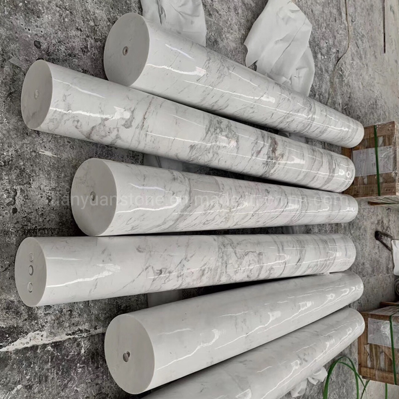 Stone Carving White/Grey/Yellow Granite Marble Roman Column/Pillar